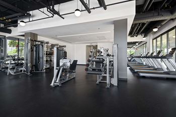 Fitness center with private fitness studio